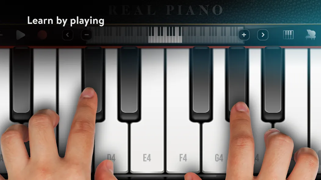 Real Piano electronic keyboard (Риал Пиано) МОД/Взлом [Меню, Бесконечные монеты и Открытые уровни] Screenshot 1