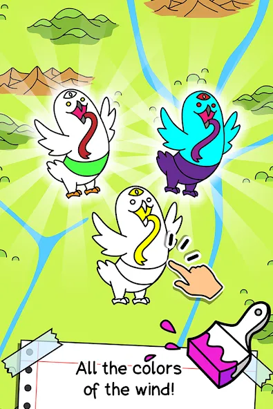 Birds Evolution: Merge Game (Брдс Эволюшн) МОД/Взлом [Деньги, Монеты и Меню MOD] Screenshot 3