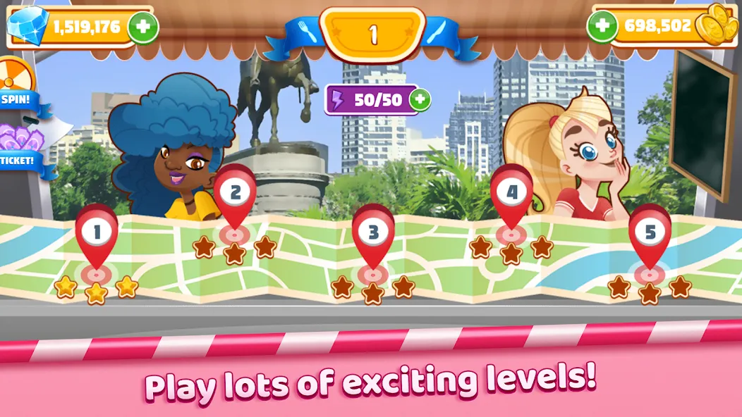 Boston Donut Truck: Food Game (Бостонский Донат Трак) МОД/Взлом [Деньги, Монеты и Меню MOD] Screenshot 4