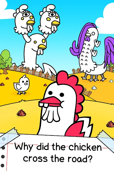Chicken Evolution: Idle Game (Чикен Эволюшн) МОД/Взлом [Деньги, Монеты и Меню MOD] Screenshot 1