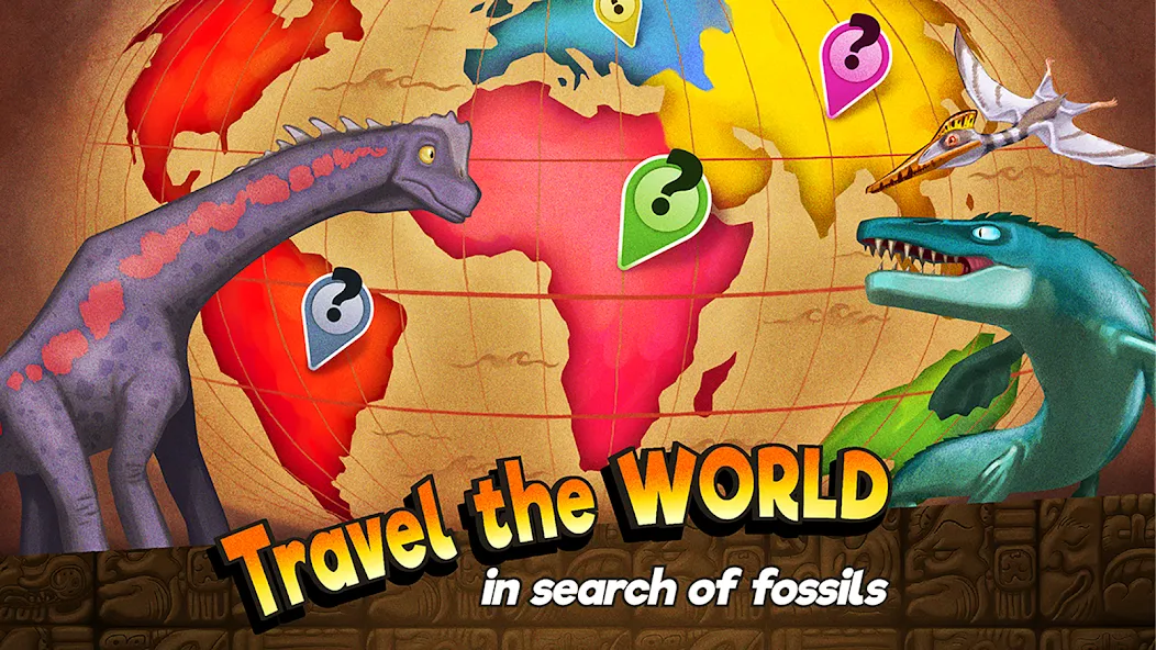 Dino Quest: Dig Dinosaur Game (Дино Квест) МОД/Взлом [Все открыто, Дополнительные деньги и Меню MOD] Screenshot 3