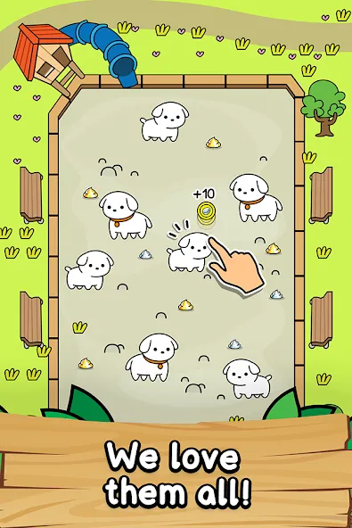 Dog Evolution: Idle Merge Game (Дог Эволюшн) МОД/Взлом [Меню, Бесконечные монеты и Открытые уровни] Screenshot 2