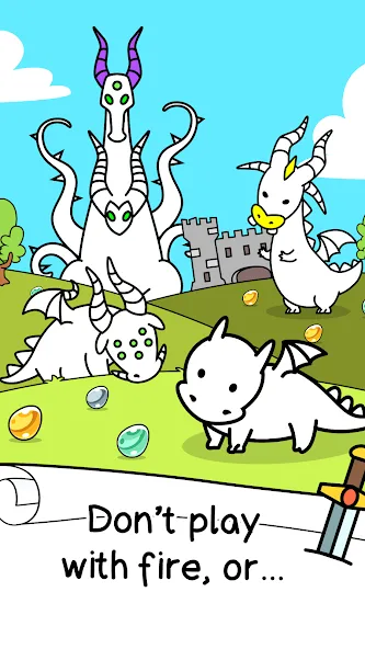 Merge Dragon Evolution: Fusion (Драгон Эволюшн) МОД/Взлом [Деньги, Монеты и Меню MOD] Screenshot 1