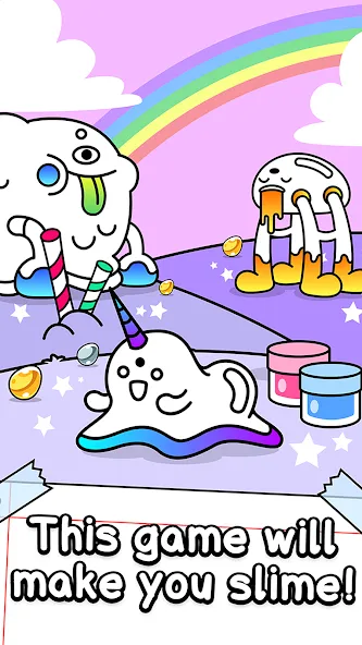 Slime Evolution: Merge ASMR (Слайм Эволюция) МОД/Взлом [Деньги, Монеты и Меню MOD] Screenshot 1