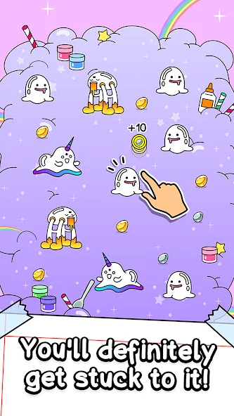 Slime Evolution: Merge ASMR (Слайм Эволюция) МОД/Взлом [Деньги, Монеты и Меню MOD] Screenshot 2