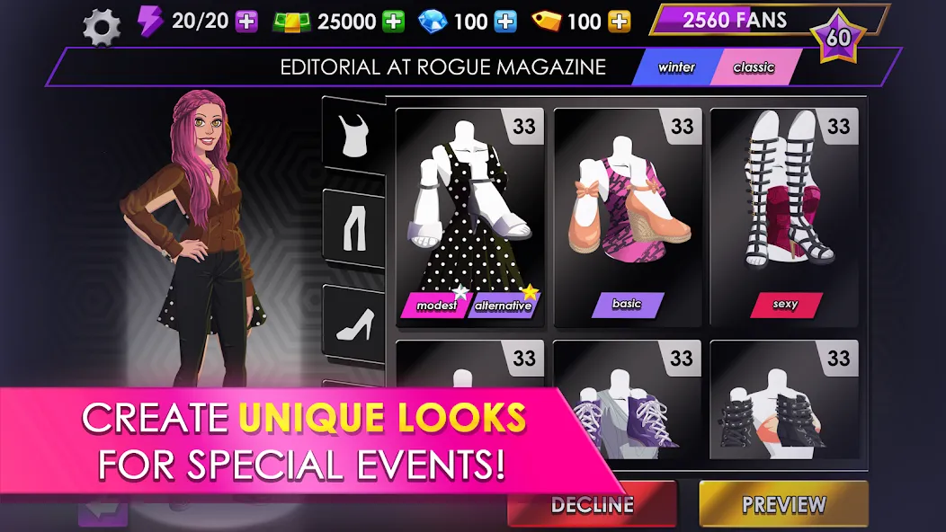 Fashion Fever: Dress Up Game (Фэшн Фивер) МОД/Взлом [Много монет, Открытые уровни и Мега MOD] Screenshot 2