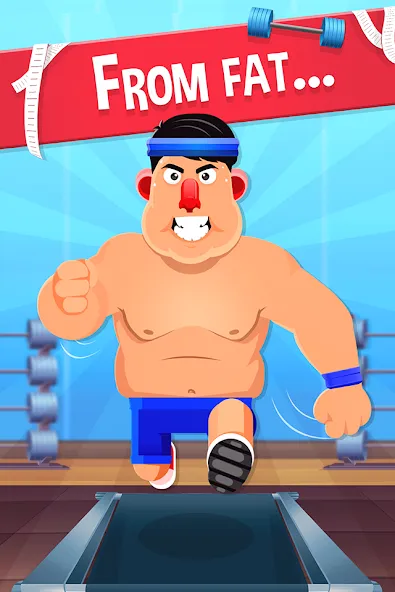 Fat No More: Sports Gym Game! (Фэт Но Море) МОД/Взлом [Все открыто, Дополнительные деньги и Меню MOD] Screenshot 1
