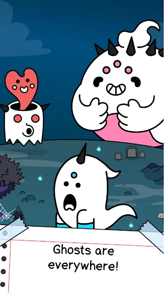 Ghost Evolution: Merge Spirits (Гост Эволюшн) МОД/Взлом [Бесконечные деньги, Монеты и Мега MOD] Screenshot 1