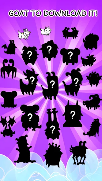 Goat Evolution: Animal Merge (Гоат Эволюшн) МОД/Взлом [Деньги, Монеты и Меню MOD] Screenshot 4