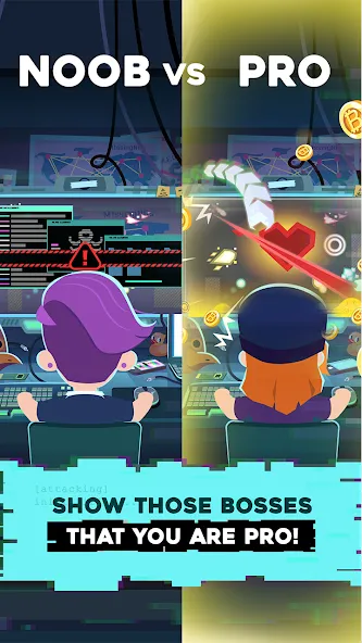 Hacking Hero: Hacker Clicker (Хакинг герой) МОД/Взлом [Деньги, Монеты и Меню MOD] Screenshot 5