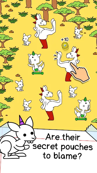 Kangaroo Evolution: Simulator (Кенгуру Эволюция) МОД/Взлом [Много монет, Открытые уровни и Мега MOD] Screenshot 2