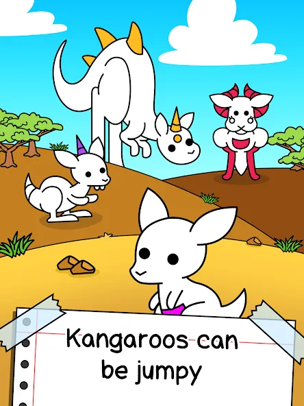 Kangaroo Evolution: Simulator (Кенгуру Эволюция) МОД/Взлом [Много монет, Открытые уровни и Мега MOD] Screenshot 5