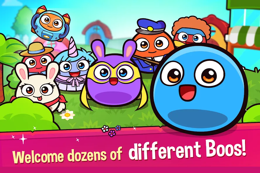 My Boo Town: City Builder Game (Май Бу Таун) МОД/Взлом [Много денег, Монет и Все открыто] Screenshot 1