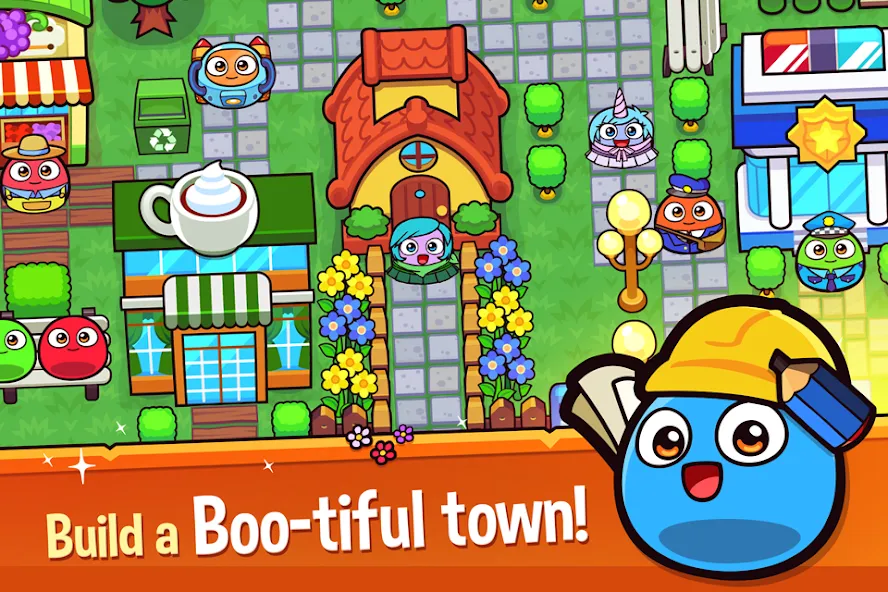 My Boo Town: City Builder Game (Май Бу Таун) МОД/Взлом [Много денег, Монет и Все открыто] Screenshot 2