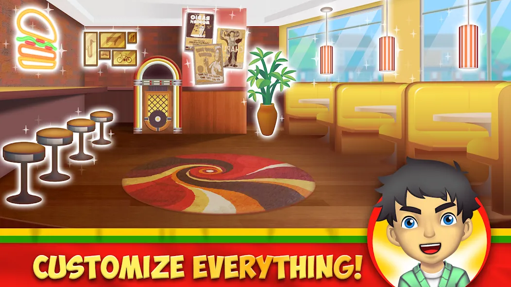 My Burger Shop 2: Food Game (Мой Бургер Шоп 2) МОД/Взлом [Много денег, Монет и Все открыто] Screenshot 2