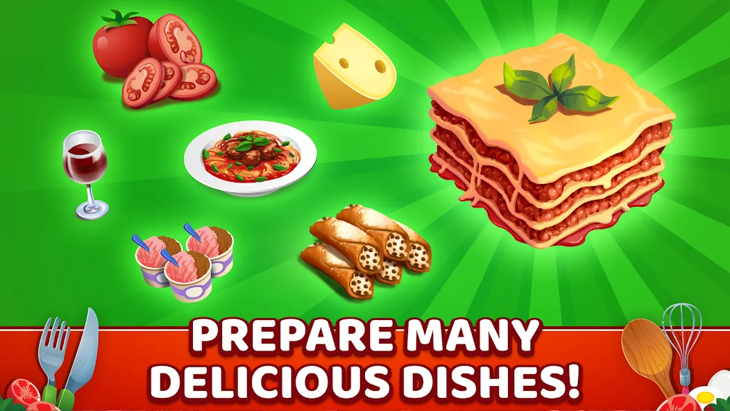 My Pasta Shop: Cooking Game (Мой Паста Шоп) МОД/Взлом [Все открыто, Дополнительные деньги и Меню MOD] Screenshot 3