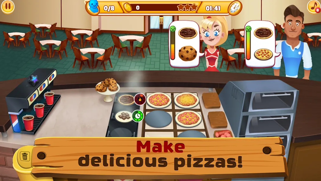 My Pizza Shop 2: Food Games (Мой Пиццерия 2) МОД/Взлом [Много денег, Монет и Все открыто] Screenshot 2