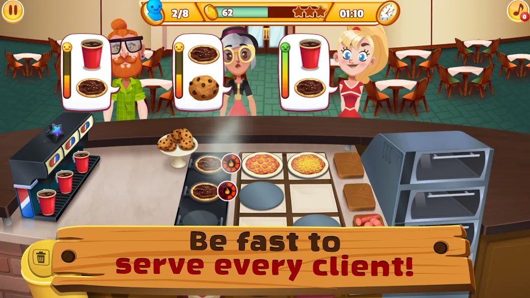 My Pizza Shop 2: Food Games (Мой Пиццерия 2) МОД/Взлом [Много денег, Монет и Все открыто] Screenshot 5