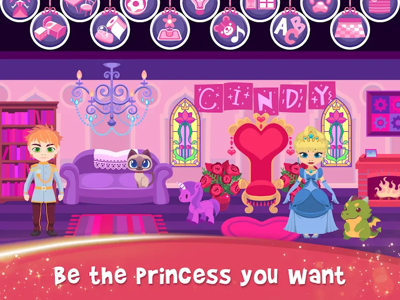 My Princess Castle: Doll Game (Мой Принцессин Замок) МОД/Взлом [Много монет, Открытые уровни и Мега MOD] Screenshot 1