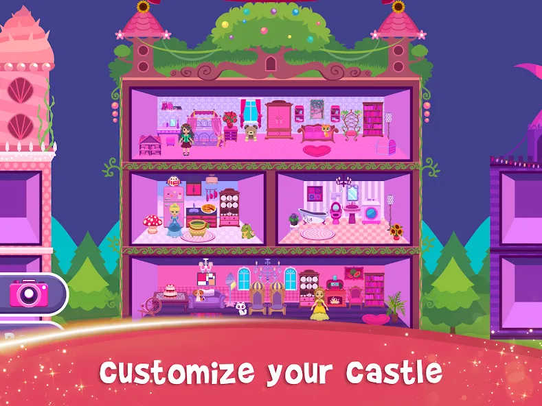 My Princess Castle: Doll Game (Мой Принцессин Замок) МОД/Взлом [Много монет, Открытые уровни и Мега MOD] Screenshot 3