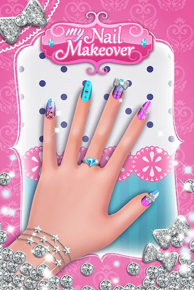 My Nail Makeover: Nail Salon (Моя маникюрная переменка) МОД/Взлом [Все открыто, Дополнительные деньги и Меню MOD] Screenshot 1