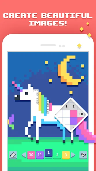 Pixelicious: Color Daily Pixel (Пикселическ) МОД/Взлом [Бесконечные деньги, Монеты и Мега MOD] Screenshot 1