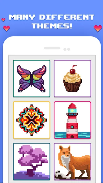 Pixelicious: Color Daily Pixel (Пикселическ) МОД/Взлом [Бесконечные деньги, Монеты и Мега MOD] Screenshot 2