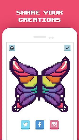 Pixelicious: Color Daily Pixel (Пикселическ) МОД/Взлом [Бесконечные деньги, Монеты и Мега MOD] Screenshot 5