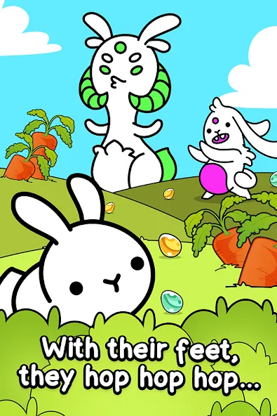 Rabbit Evolution: Merge Bunny (Рэббит Эволюшн) МОД/Взлом [Бесконечные деньги, Монеты и Мега MOD] Screenshot 1