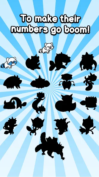 Raccoon Evolution: Idle Mutant (Раккун Эволюция) МОД/Взлом [Деньги, Монеты и Меню MOD] Screenshot 4