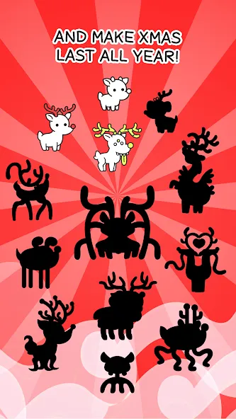 Reindeer Evolution: Idle Game (Рейндир Эволюция) МОД/Взлом [Много денег, Монет и Все открыто] Screenshot 4
