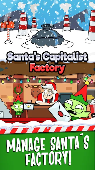 Santa’s Capitalist Factory МОД/Взлом [Все открыто, Дополнительные деньги и Меню MOD] Screenshot 1