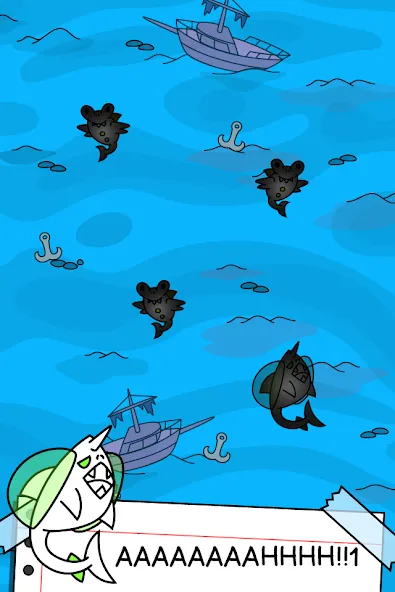 Shark Evolution: Idle Game (Шарк Эволюшн) МОД/Взлом [Бесконечные деньги, Монеты и Мега MOD] Screenshot 3
