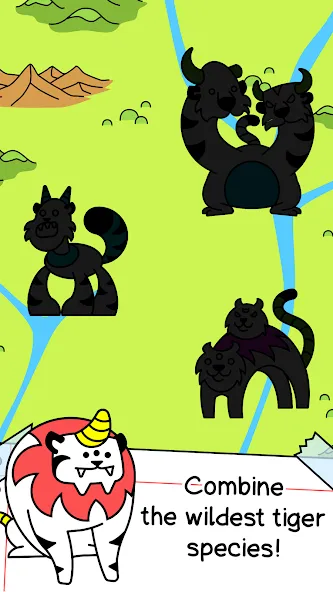 Tiger Evolution Idle Wild Cats (Тигровая эволюция дикие кошки) МОД/Взлом [Меню, Бесконечные монеты и Открытые уровни] Screenshot 3
