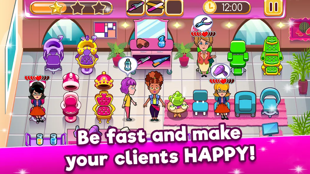 Beauty Salon: Parlour Game (Бьютисэлон) МОД/Взлом [Много монет, Открытые уровни и Мега MOD] Screenshot 4