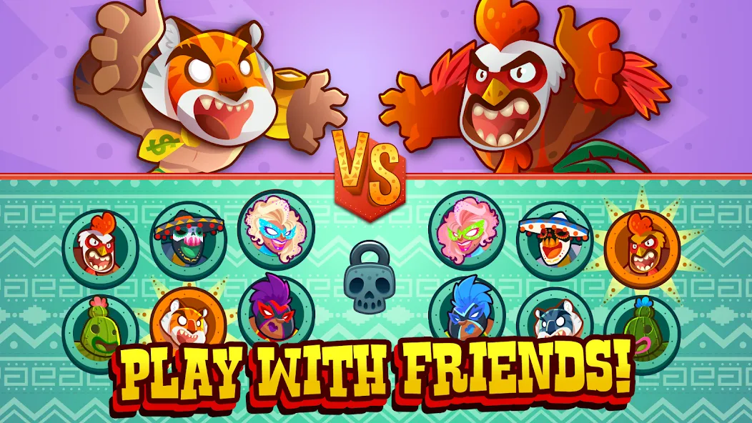 UFB Lucha Libre: Fight Game (УФБ Луча Либре) МОД/Взлом [Меню, Бесконечные монеты и Открытые уровни] Screenshot 3