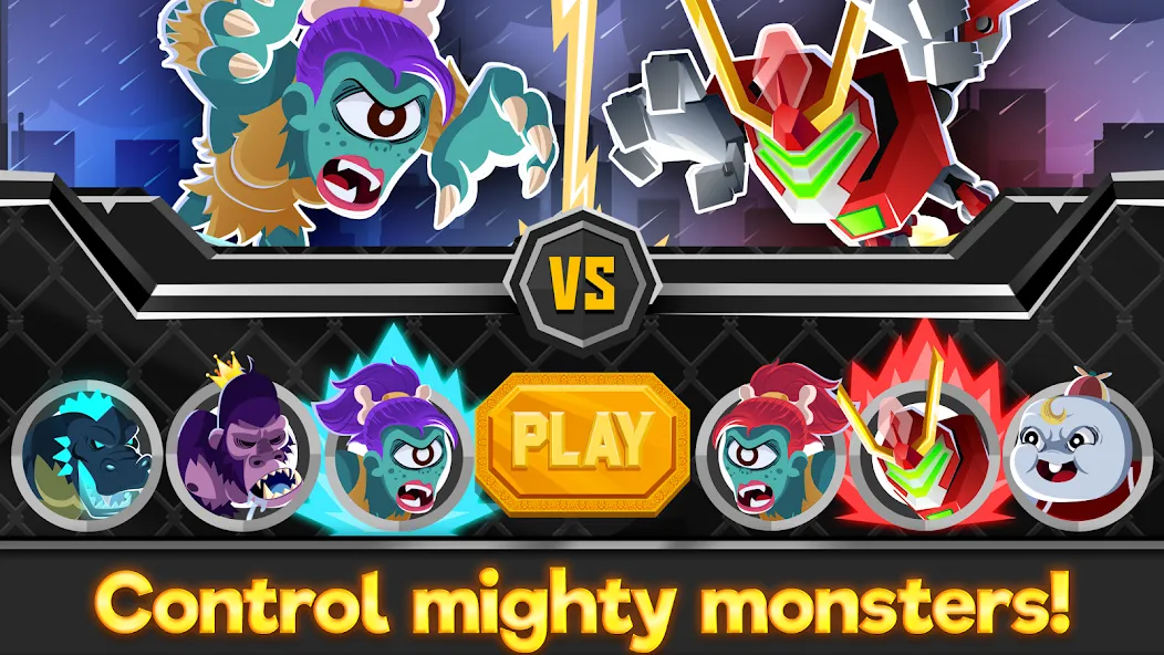 UFB Rampage: Monster Fight (УФБ Рэмпейдж) МОД/Взлом [Много денег, Монет и Все открыто] Screenshot 3