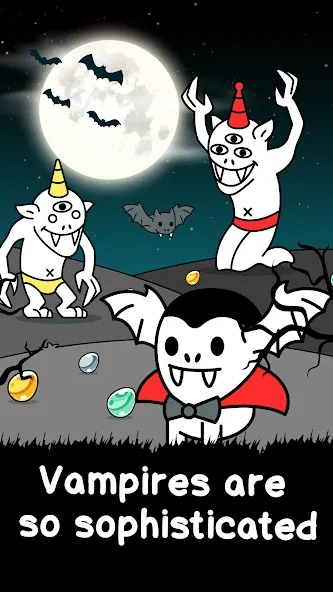 Vampire Evolution: Idle Horror (Вампирская эволюция) МОД/Взлом [Много денег, Монет и Все открыто] Screenshot 1