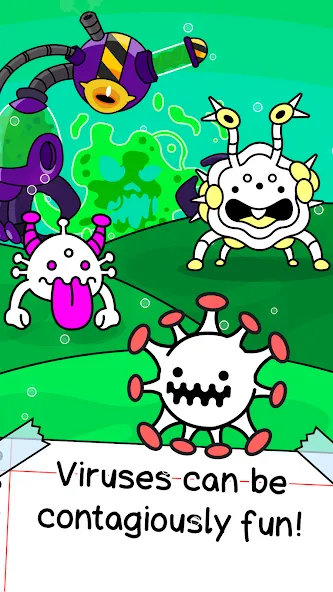 Virus Evolution: Merge Game (Вирус Эволюшн) МОД/Взлом [Много монет, Открытые уровни и Мега MOD] Screenshot 1