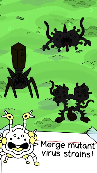 Virus Evolution: Merge Game (Вирус Эволюшн) МОД/Взлом [Много монет, Открытые уровни и Мега MOD] Screenshot 3
