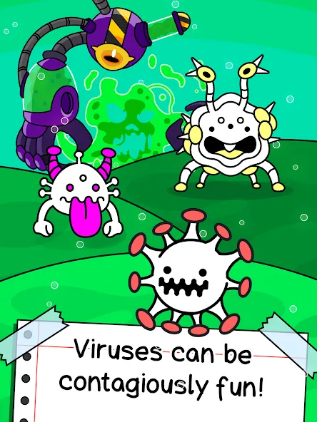 Virus Evolution: Merge Game (Вирус Эволюшн) МОД/Взлом [Много монет, Открытые уровни и Мега MOD] Screenshot 5