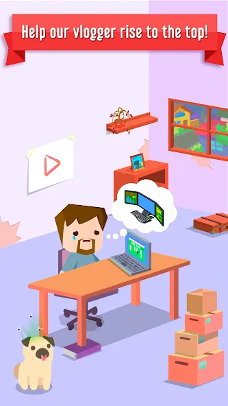 Vlogger Go Viral: Tuber Life (Влогер Стань Вирусным) МОД/Взлом [Бесконечные деньги, Монеты и Мега MOD] Screenshot 1