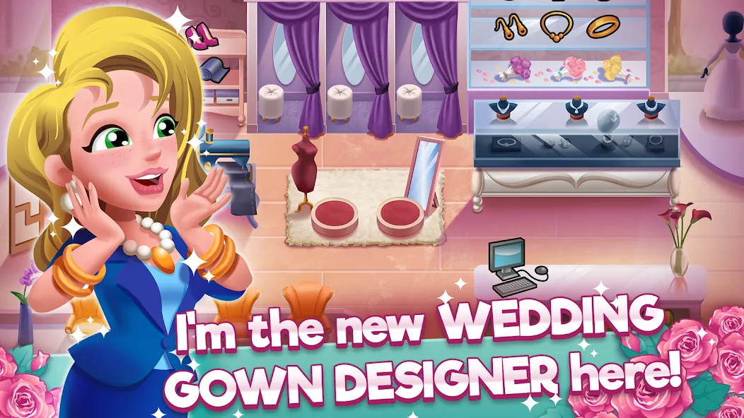 Wedding Salon Dash Bridal Shop (Свадебный салон Дэш Бутик невест) МОД/Взлом [Бесконечные деньги, Монеты и Мега MOD] Screenshot 1