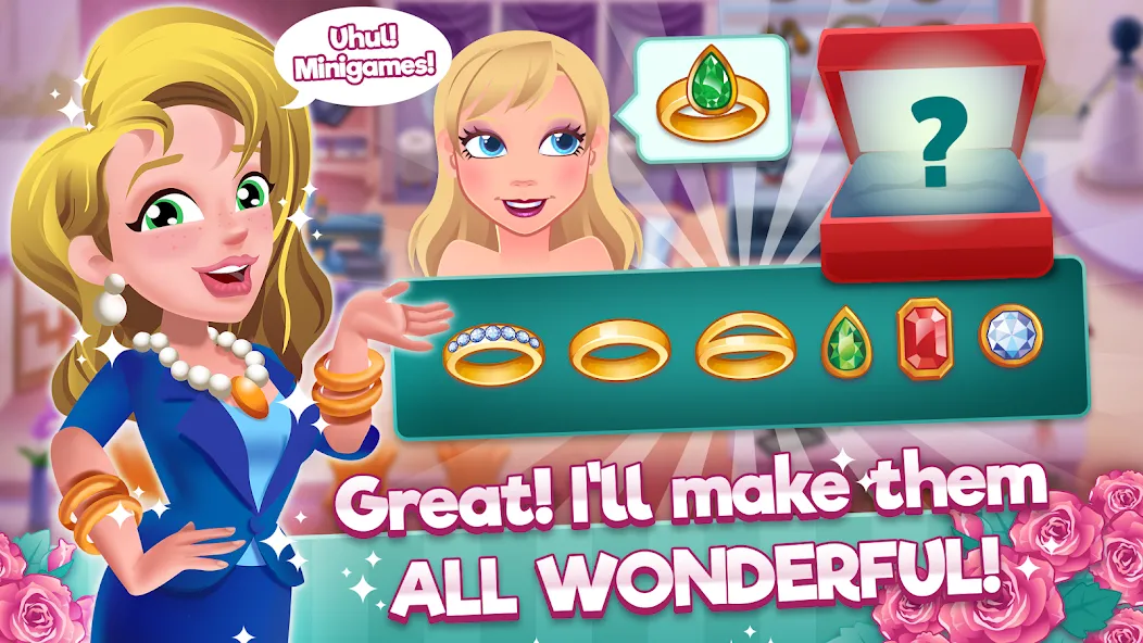Wedding Salon Dash Bridal Shop (Свадебный салон Дэш Бутик невест) МОД/Взлом [Бесконечные деньги, Монеты и Мега MOD] Screenshot 3