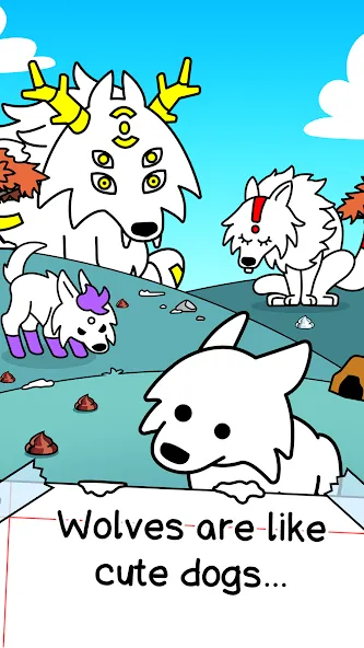 Wolf Evolution: Merge Wild Dog (Вульф Эволюшн) МОД/Взлом [Много монет, Открытые уровни и Мега MOD] Screenshot 1