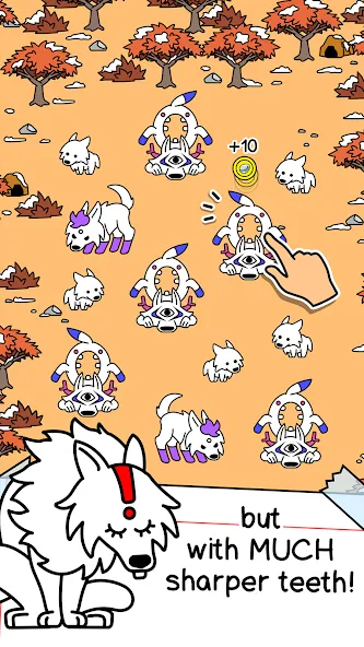 Wolf Evolution: Merge Wild Dog (Вульф Эволюшн) МОД/Взлом [Много монет, Открытые уровни и Мега MOD] Screenshot 2