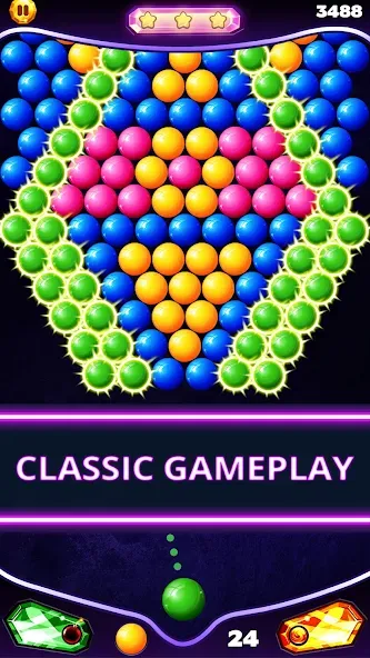 Bubble Shooter Classic (Бабл Шутер Классик) МОД/Взлом [Много денег, Монет и Все открыто] Screenshot 2