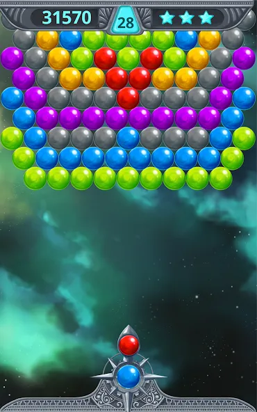 Bubble Shooter Space (Бубль шутер спейс) МОД/Взлом [Много монет, Открытые уровни и Мега MOD] Screenshot 5