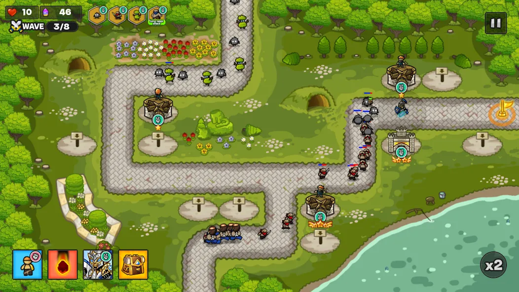 Gold tower defence M (Голд тауэр дефенс М) МОД/Взлом [Все открыто, Дополнительные деньги и Меню MOD] Screenshot 4