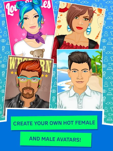 Avatar Creator App (Аватар Создатель) МОД/Взлом [Много монет, Открытые уровни и Мега MOD] Screenshot 1